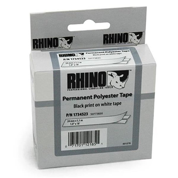 Dymo Rhino Dymo Rhino 1734523 Dymo Rhino 1734523 Rhino 1 White Perm Poly Label- 25Mm 1734523